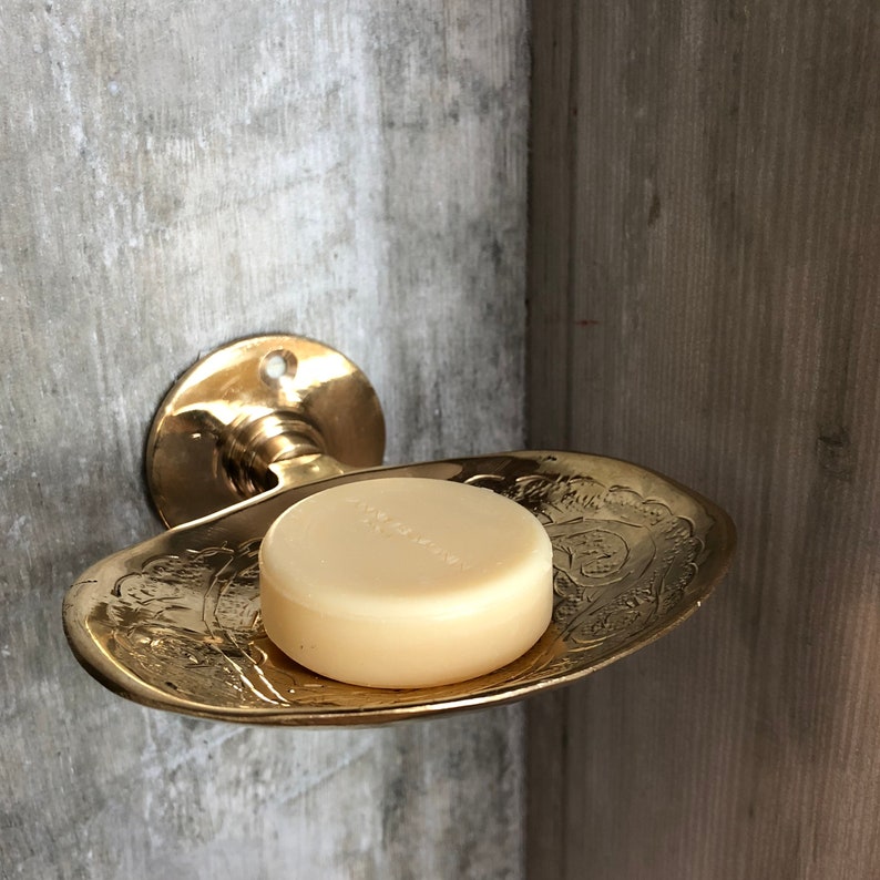 Brass soap dish