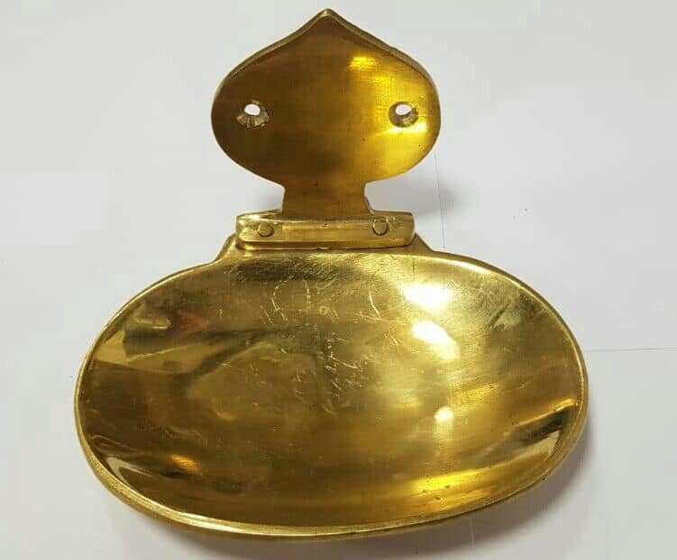 Brass soap dish