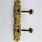 Coat hook for wall or door made of unlacquered brass