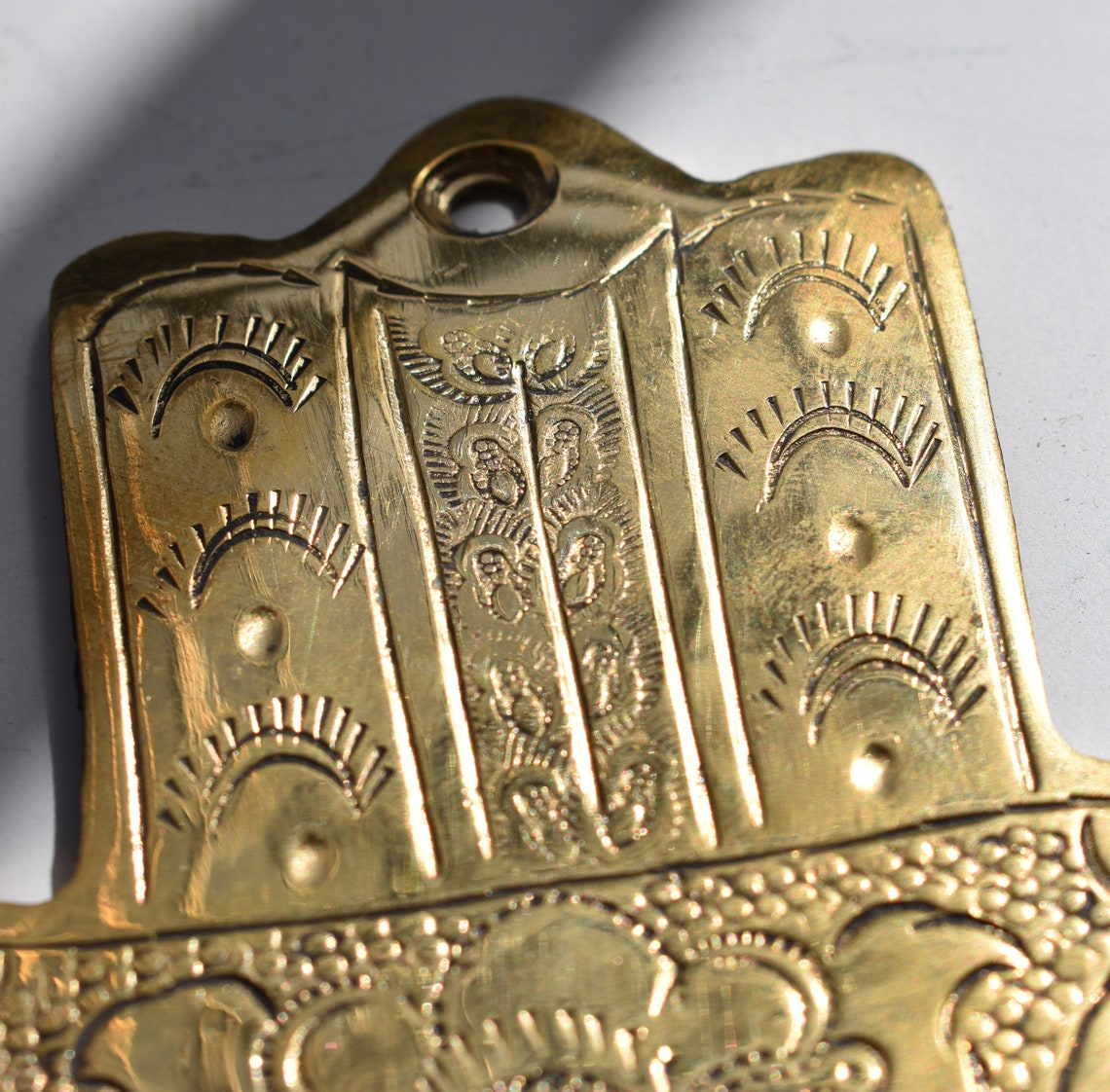 Hamsa Hook,Moroccan Style Solid Brass Hook
