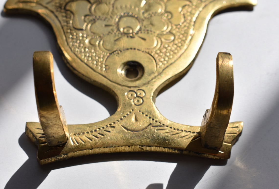 Hamsa Hook,Moroccan Style Solid Brass Hook