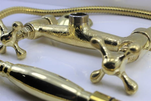 Handmade brass shower systems with rain shower